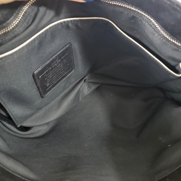 Coach 32291 Borough Bag Black Soft Nappa Leather 2/Way Shoulder Bag - Picture 15 of 16